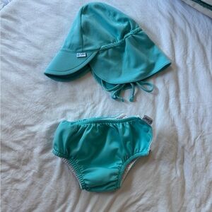 i play. Aqua Baby Sun Hat and Diaper Cover Set